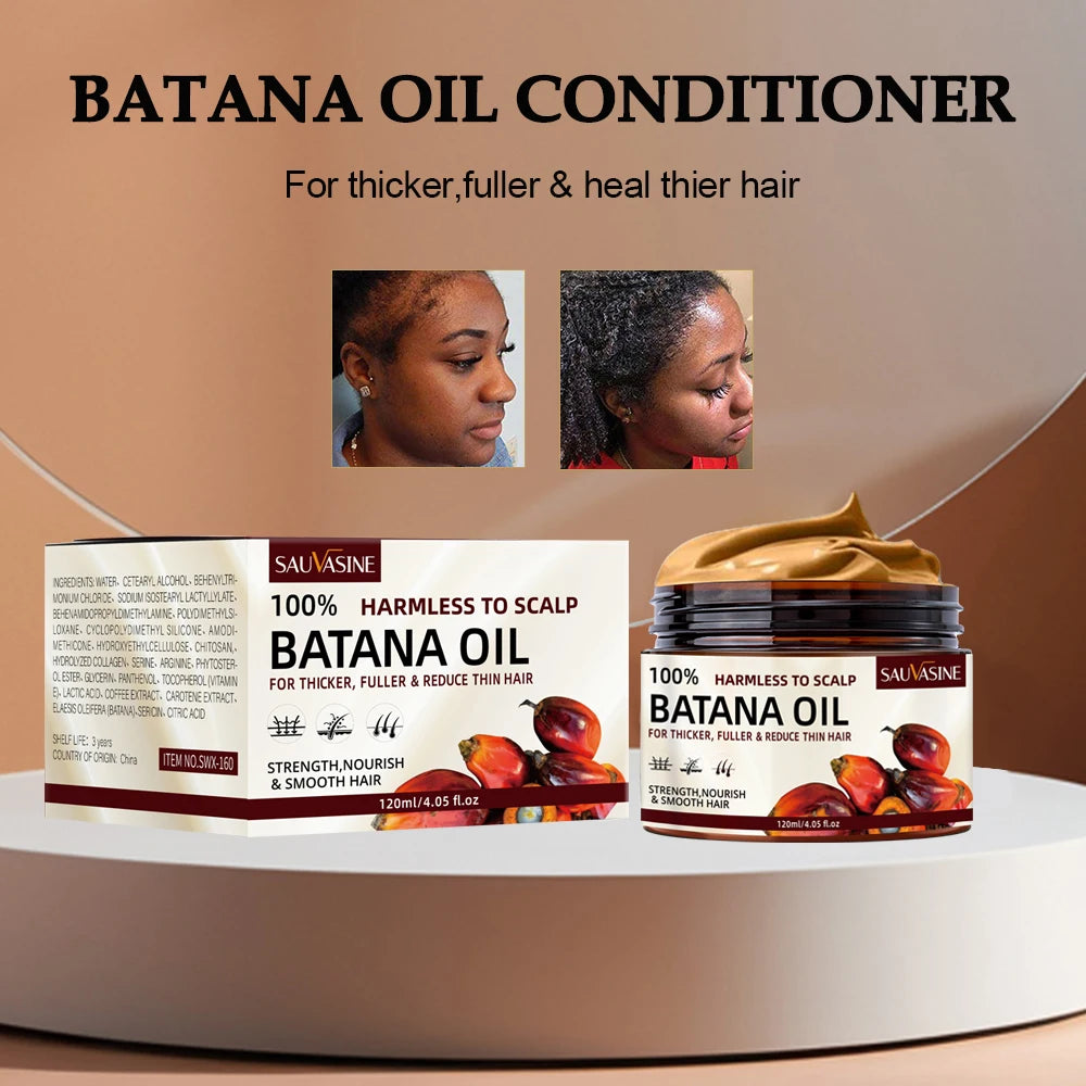 Batana Oil Conditioner 120Ml Smooth Hair Essence Moisturizing Repair Hair Strengthening Hair Root Hair Care Hair Growth Healthie