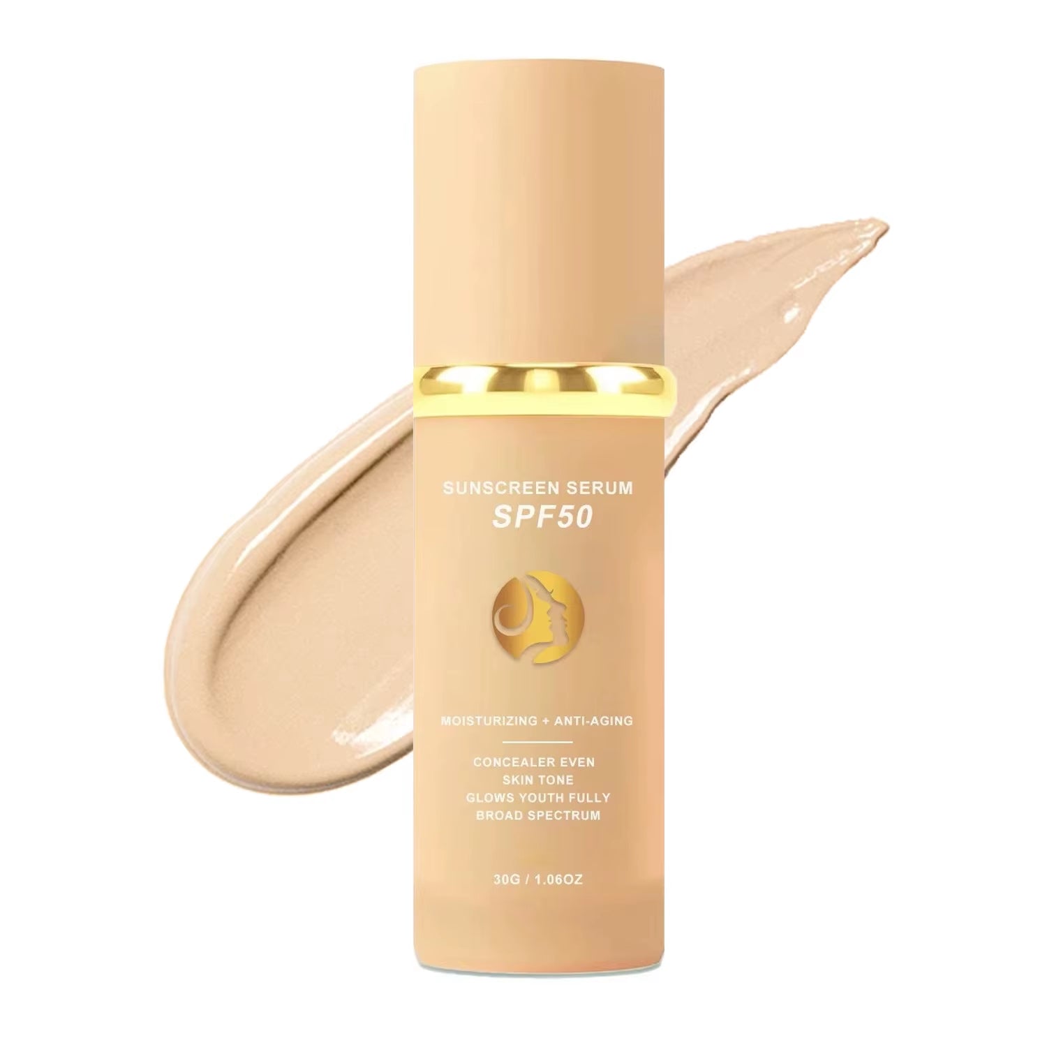 4-In-1 Foundation Liquid Makeup 4 in 1 Foundation Light Spectrum Sunscreen Serum Liquid Hydrating Full Coverage Concealer SPF 50
