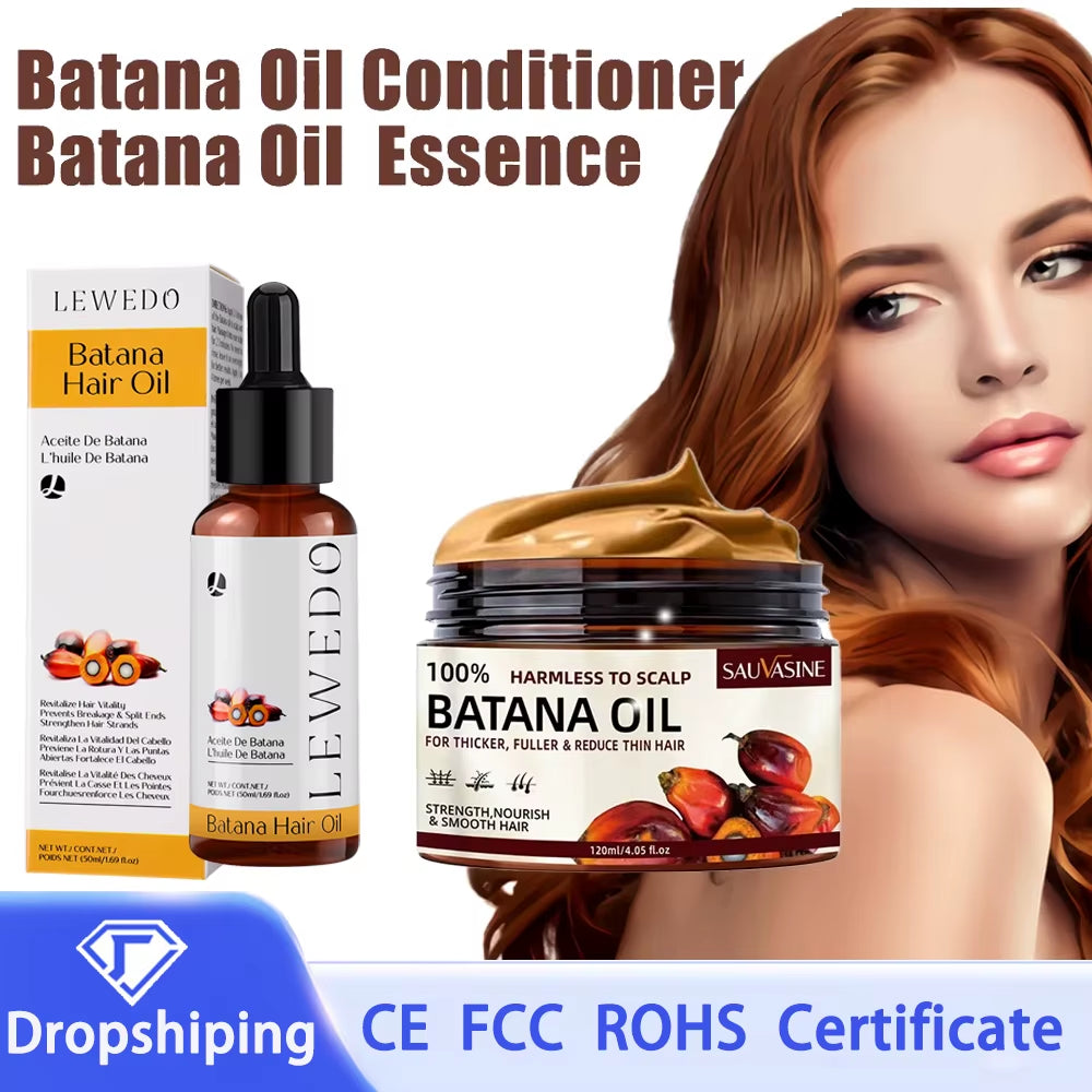 Batana Oil Conditioner 120Ml Smooth Hair Essence Moisturizing Repair Hair Strengthening Hair Root Hair Care Hair Growth Healthie