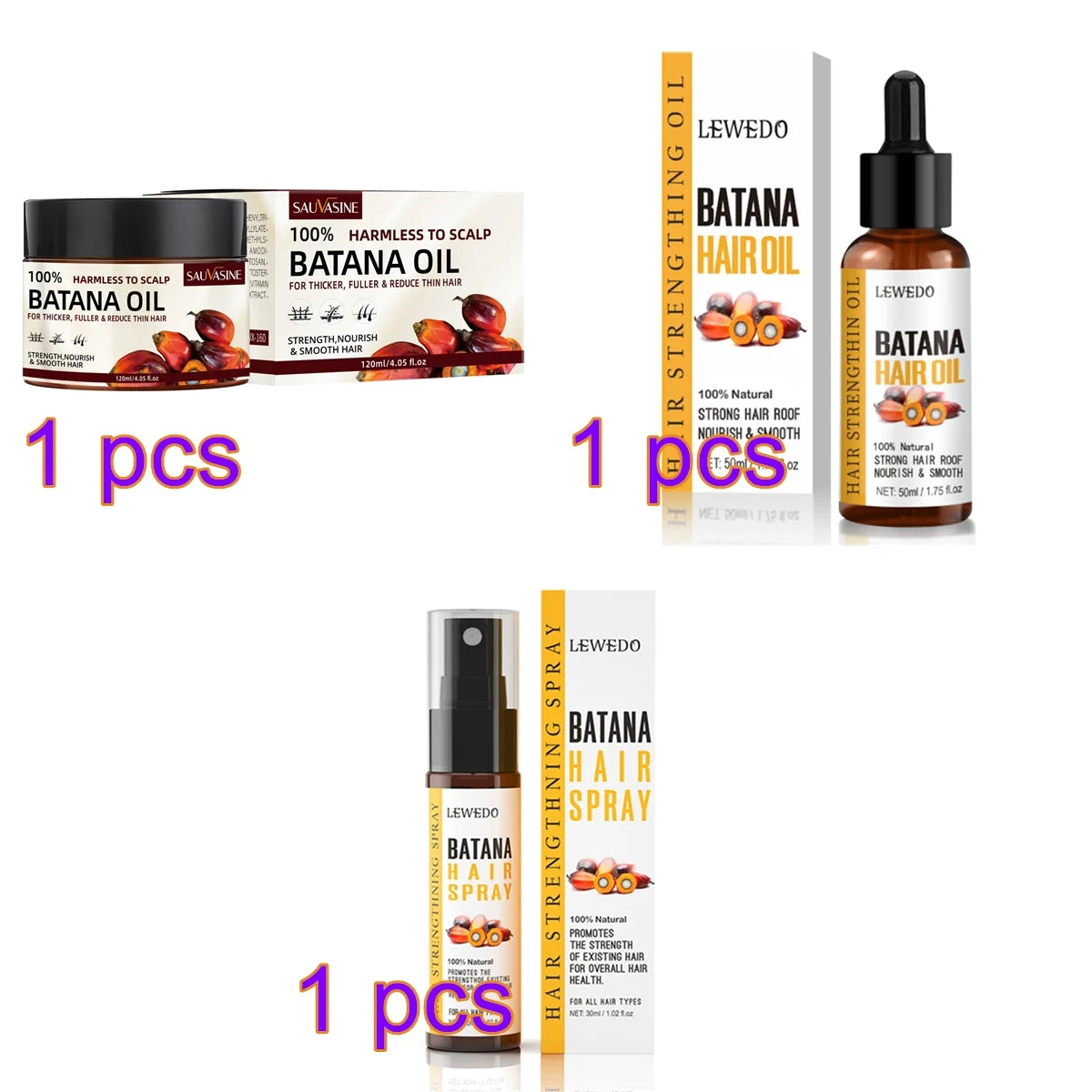 Batana Oil Conditioner 120Ml Smooth Hair Essence Moisturizing Repair Hair Strengthening Hair Root Hair Care Hair Growth Healthie