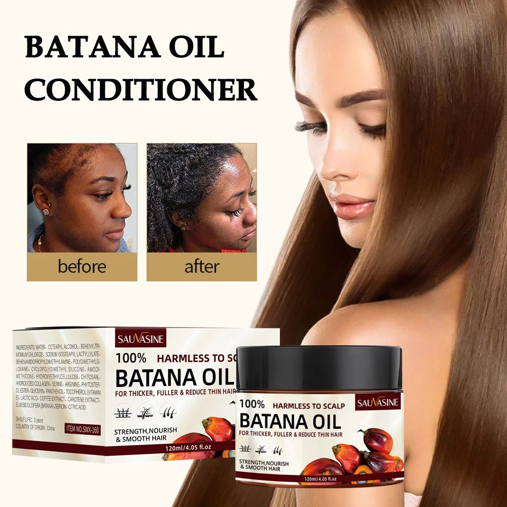 Batana Oil Conditioner 120Ml Smooth Hair Essence Moisturizing Repair Hair Strengthening Hair Root Hair Care Hair Growth Healthie