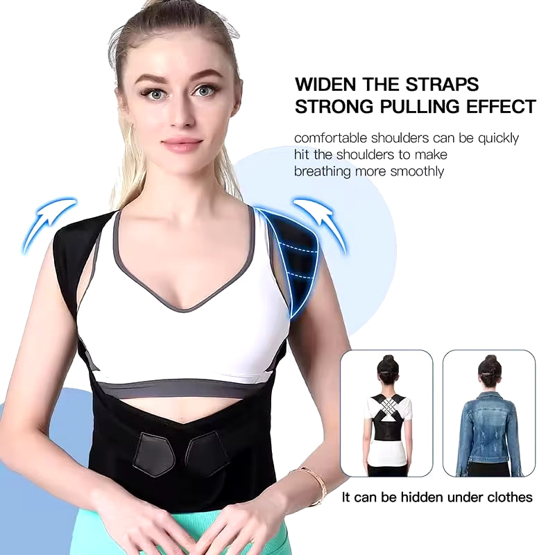 Back Brace Posture Corrector for Women & Men Back Lumbar Support Shoulder Posture Support for Improve Posture & Back Pain Relief