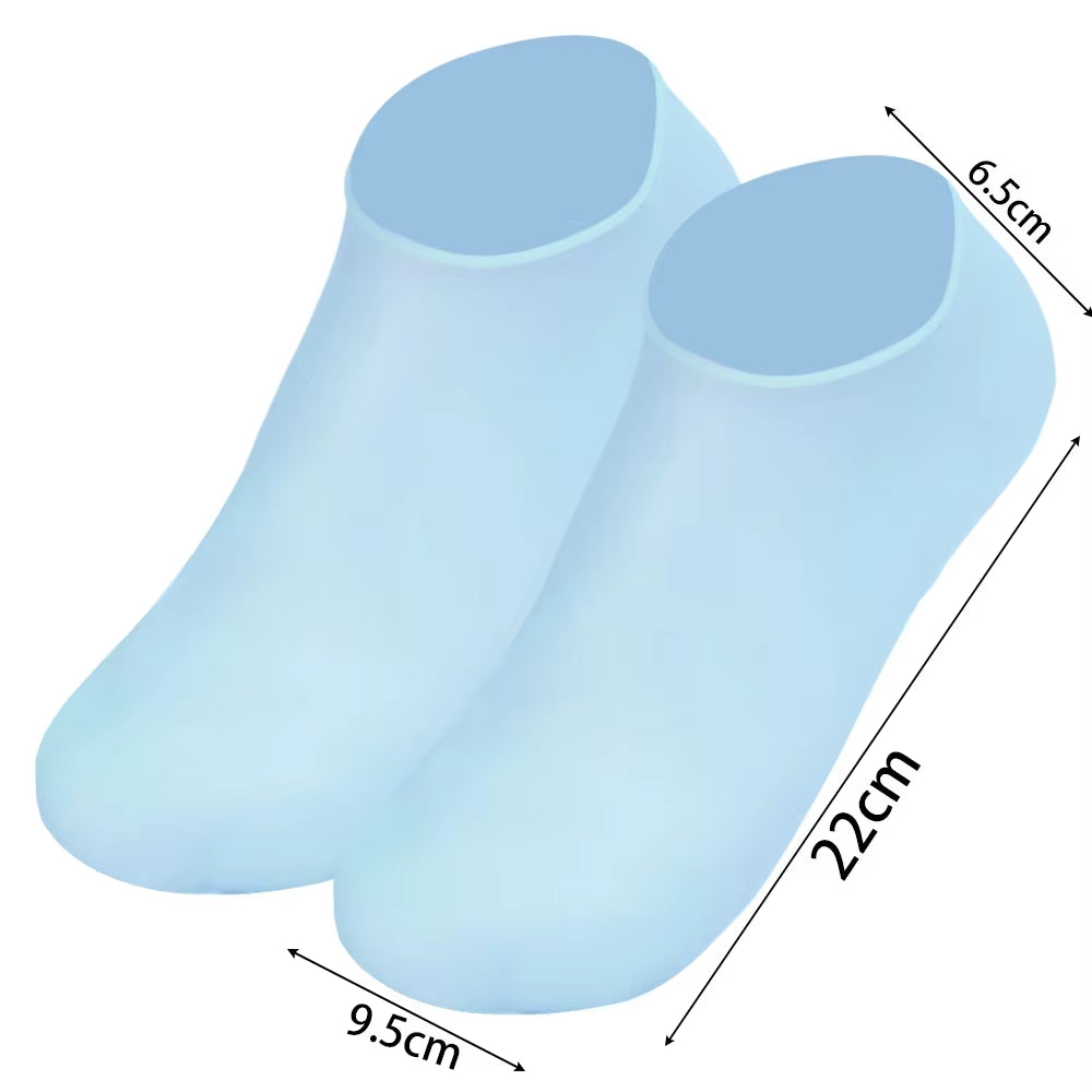 Silicone Moisturizing Socks Reusable anti Cracking Moisturizing Elastic Socks Foot Mask Cracked Dead Skin Remove Pedicure Tools